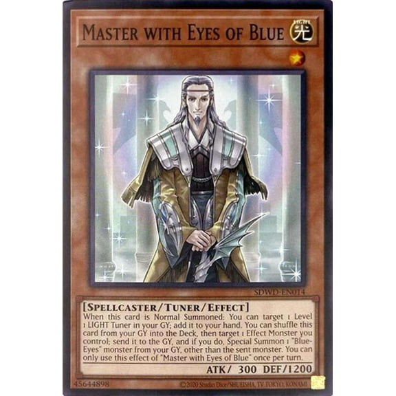 YuGiOh Blue-Eyes White Destiny Structure Deck Common / Short Print Master with Eyes of Blue SDWD-EN014 (Unlimited Misprint)