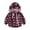 Burgundy, variant on Fesfesfes Hooded Jackets Kids Double-Face Fleece Jacket Zipper Printed Jackets Windbreaker Boys And Girls Outwear Coat