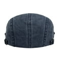 thumbnail image 5 of Stylish Newsboy Cap for Men Peaked Wool Gatsby Flat Cap Retro Scally Cap Unisex Cap Solid Hat Work Cap Plain Sunshade Cap Mountain Climbing Outdoors Autumn Winter Cap, 5 of 5