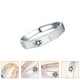 thumbnail image 4 of EeaseMX 1 anillo creativo para pareja, ajustable, para dedo, joyería de moda (plata), 4 of 7