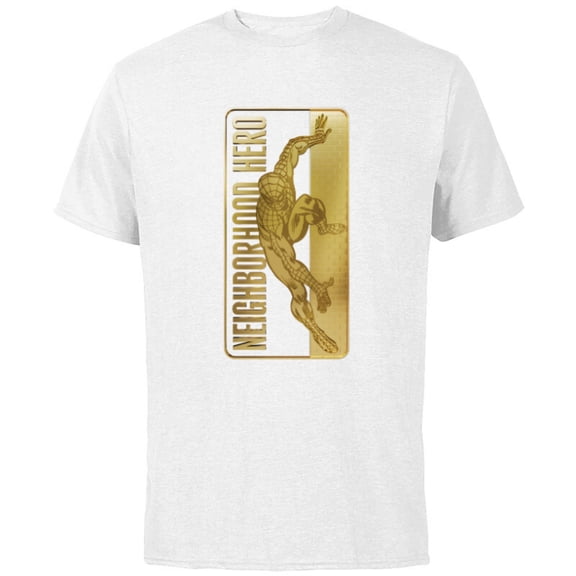Marvel 85th Anniversary Spider-Man Neighborhood Hero - Short Sleeve Cotton T-Shirt for Adults - Customized-White