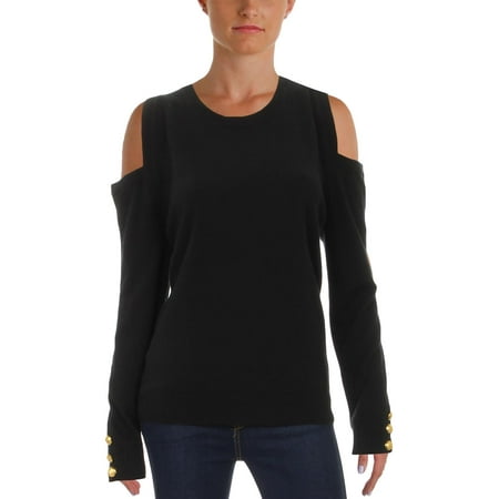 - Lauren Ralph Lauren Womens Lissie Cashmere Cold-Shoulder Sweater