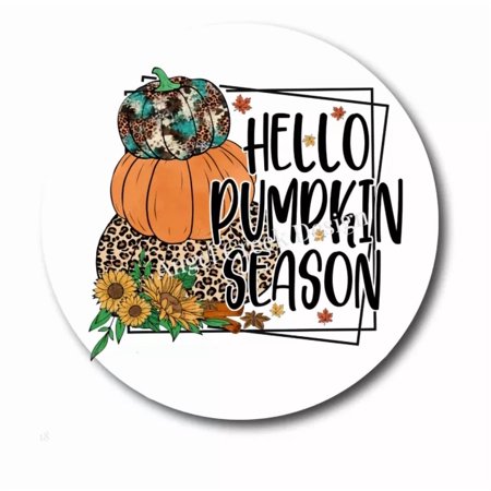 DOPASTICKER Hello Pumpkin Season Fall Scrapbook Stickers Autumn Pumpkins Phone Decal Water Bottle Stickers Cars Stickers Water Bottle Stickers For Kids