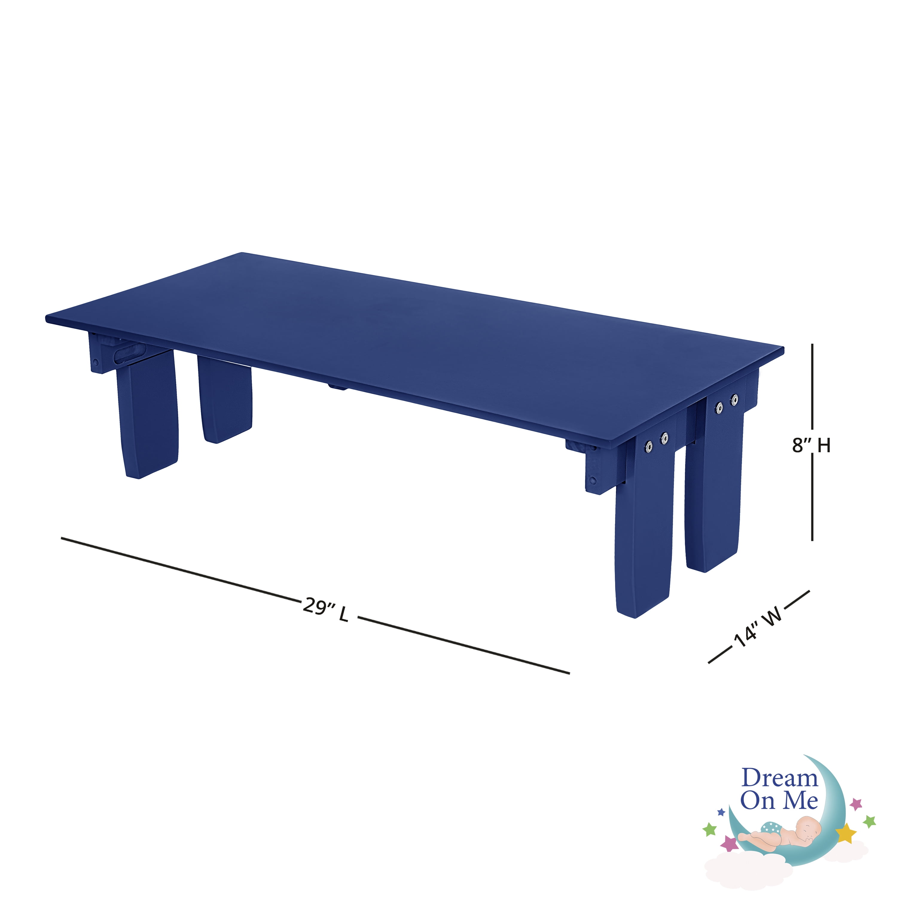 Dream On Me 3 in 1 Toddler Bed Convertible Kit, Dark Blue