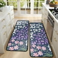 thumbnail image 4 of Kitchen Rugs Sets Of 2,Pioneer Flower Floral Print Pattern Anti Fatigue Kitchen Mat Rugs Non Slip Washable,Decorative Kitchen Floor Mats for Kitchen,Sink,Laundry,17"x47"+17"x47", 4 of 5