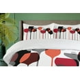 thumbnail image 4 of Ambesonne Wine Duvet Cover Sets, Abstract Glasses, 2-Queen, Red Grey Black, 4 of 7