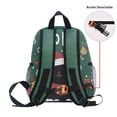 thumbnail image 5 of FORMRS Kids School Backpack with Front Zippered Pocket 12" Student Travel Daypack, Christmas Cat, 5 of 6