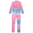 thumbnail image 4 of Haitryli Girls Full Length Long Sleeve Unitard Leotard Mermaid Fish Scale Gymnastic Jumpsuit Type D 11-12, 4 of 7