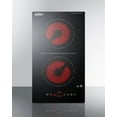 thumbnail image 2 of 12" Wide 115V 2-Burner Radiant Cooktop With Safety Shutoff, 2 of 6
