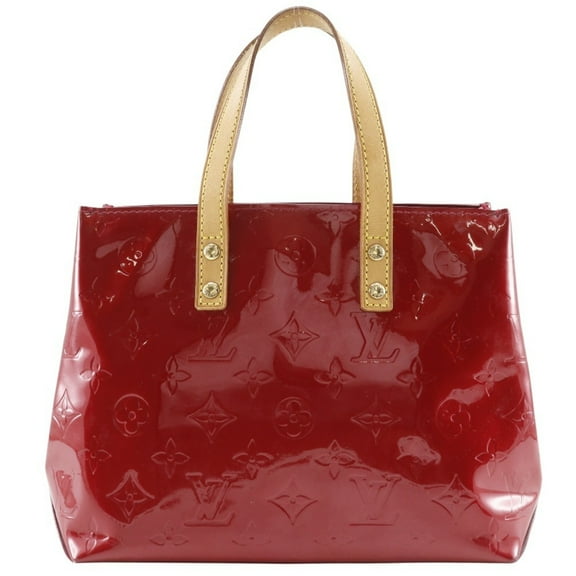 Pre-Owned Louis Vuitton Lead PM Handbag M91990 Monogram Vernis Pomme d'Amour 2006 Red... (Fair)