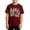 Brick Red, variant on Boys' 2026 Soccer T-Shirt, Kids' International Flags Football Graphic Tee, Casual Short Sleeve Top