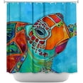 thumbnail image 2 of Shower Curtains - DiaNoche Designs - Seaglass Sea Turtle, 2 of 2