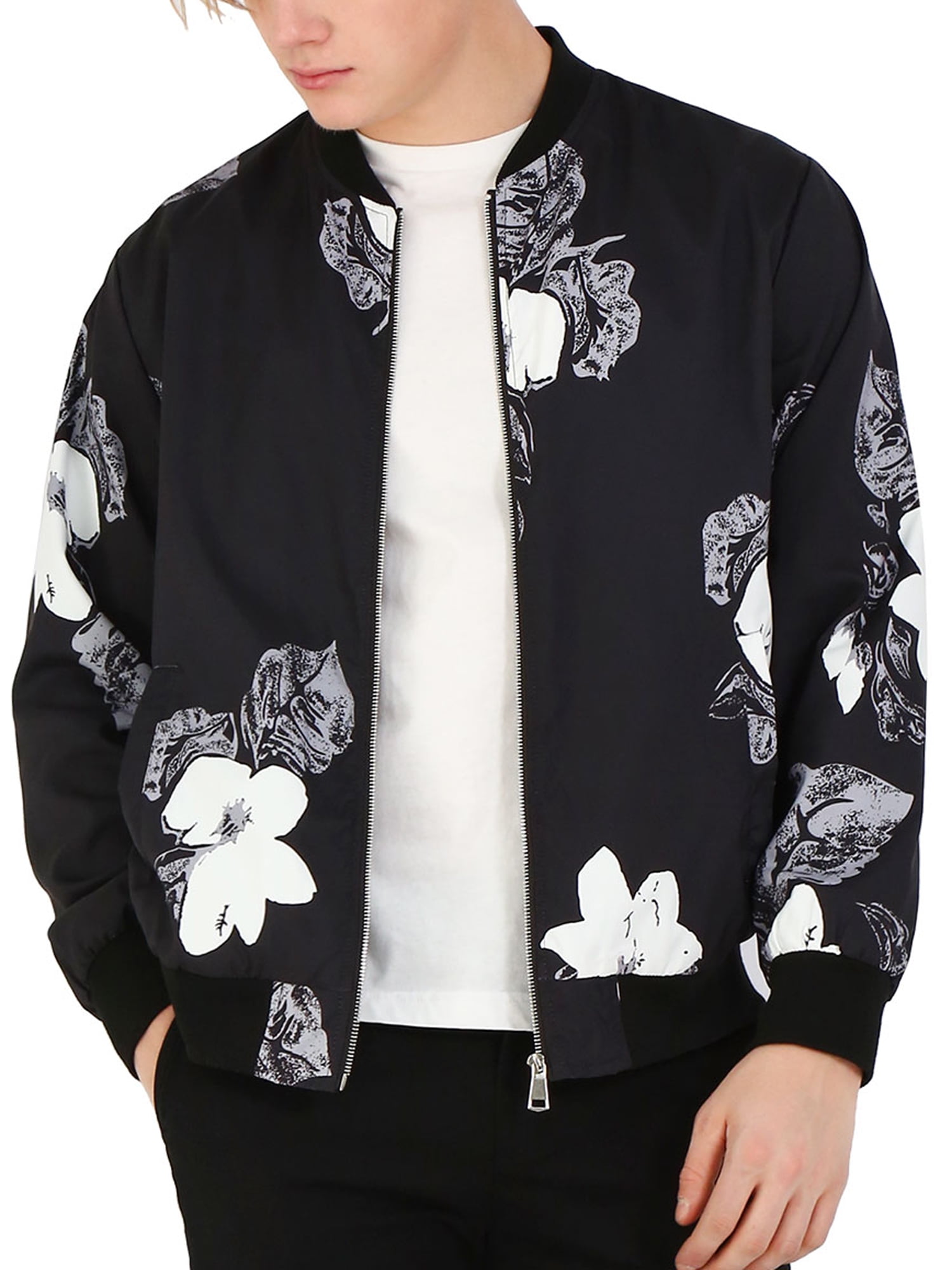 Mens floral bomber jacket Clearance