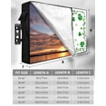 thumbnail image 7 of Outdoor TV Cover 52 to 55 Inch Weatherproof, St. Patrick's Day Waterproof TV Screen Protector for Outside Decor with Zipper and Pocket 52"L x 30"H , Green Shamrock Irish Clover Seasonal, 7 of 7