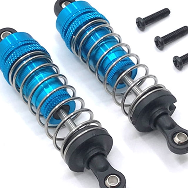 maskred 2x 1/14 Front Rear Shock Absorber Aluminum Alloy Smooth Rc Front Rear Shock Absorber For Wltoys 144001 RC Car Part Titanium