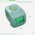 thumbnail image 4 of Contador Clicker Electrónico con 6 Canales, Pantalla LCD, Material para PC, Contador de Cuentas Portátil para Múltiples Usos, Registros de Hasta 999999, Ideal para Deportes, Eventos y Gestión de Inven, 4 of 5