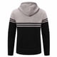 thumbnail image 5 of Ceisia Men's Casual Hooded Zipper Knit Cardigan Elastic Pocket Long Gift Sleeve Sweater Coat, 5 of 6