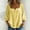 Yellow, variant on Only Moment Womens Tops 3/4 Sleeve Square Neck Jute Buttons Blouses Business Casual Outfits Loose Fit Sky Blue,XL