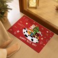 thumbnail image 5 of Qwtwty Christmas Doormat, Non Slip Washable Xmas Welcome Front Door Mat, Winter Holiday Decorative Carpet for Living Room Bedroom Front Porch Christmas Decorations, 5 of 7