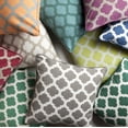 thumbnail image 2 of Surya Morrocan Printed Lattice 20" x 20" Pillow With Down Insert MPL009-2020D, 2 of 2