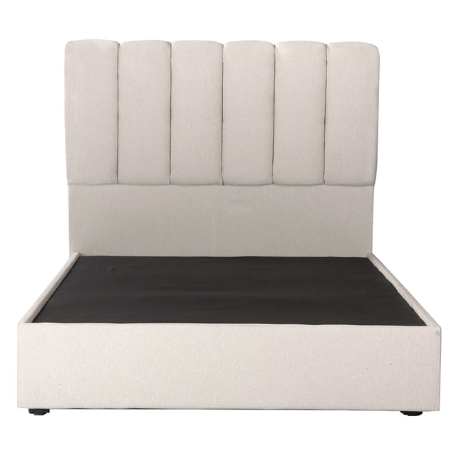 Recámara Matrimonial Kami Crema con Cabecera + Box Base Cama