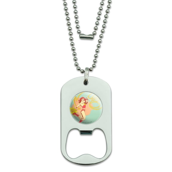 Wonder Woman Golden Lasso Military Dog Tag Bottle Opener Pendant