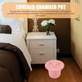 thumbnail image 4 of EXHUMKY Bedside Potty Chamber Pot Plastic Thickened Design Home Use 1Pack, 4 of 6