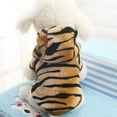 thumbnail image 7 of SPRING PARK Puppy Pet Dog Clothes Tiger Stripes Hoodie Winter Sweatshirt Shirt Pet Coat Jacket, 7 of 7