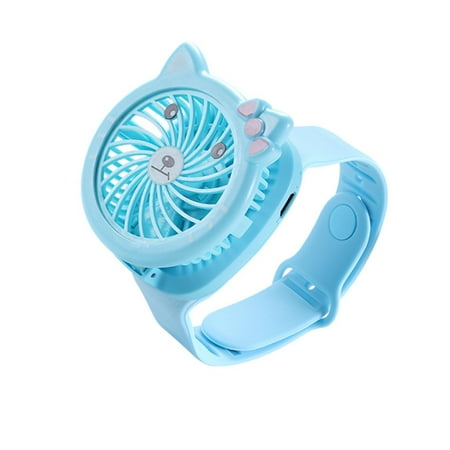 

Chailin Portable Watch Fan USB Mini Air Fan Student Kids Children Wrist Fan Summer Rechargeable Lazy Sports Wearable Cooler