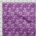 thumbnail image 3 of oneOone Cotton Jersey Purple Fabric Florals Sewing Craft Projects Fabric Prints By Yard 58 Inch Wide, 3 of 4