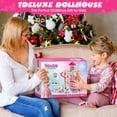 thumbnail image 3 of UUSUOO Doll House for Girls Toys,4 Stories 12 Rooms DIY Dollhouse Play Set with LED Lights Furniture and Accessories,Christmas Birthday Gifts for Girls Age 3 4 5 6 +, 3 of 8