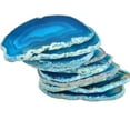thumbnail image 5 of Blue Agate Light Table Slices, June&Ann 10 Pcs Irregular Polished Agate Slab Cards Healing Crystals Geode Stones for Home Decoration & Jewelry Making, 5 of 5