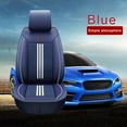 thumbnail image 6 of Maidao Car Seat Covers Full Set for Acura for TLX 2015-2020 5 Seats Compatible Airbag Waterproof Premium Leather Front and Back Seat Protectors Blue, 6 of 9