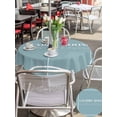 thumbnail image 5 of Outdoor Tablecloth with Umbrella Hole for Patio/Picnic/Party/Camping, Laundry Room Waterproof Table Cloth Round Cover Washable, Pure Blue Minimalist Solid Color Modern Art (Dia 54"), 5 of 9