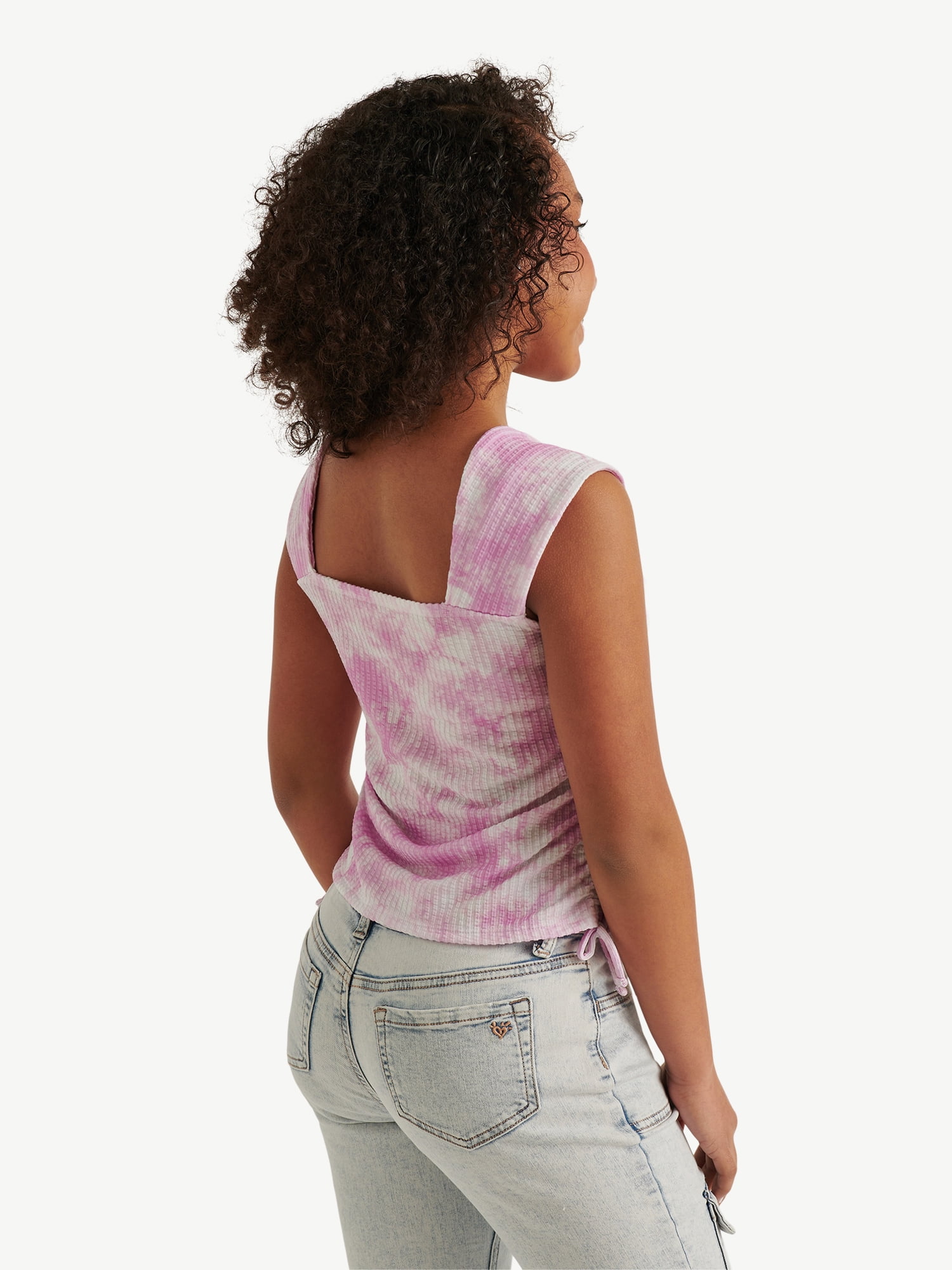 Justice Girl's Cap Sleeve Cinch Tee, Sizes XS - XLP