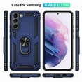 thumbnail image 7 of Decase For Samsung Galaxy S22 Plus,Slim Shockproof Magnetic Metal Ring Stand Hard PC Case Cover,Blue, 7 of 7