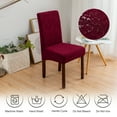 thumbnail image 6 of 4-Piece Stretch Dining Chair Covers, Washable and Removable Fabric Protective Covers, Suitable for Kitchens, Dining Rooms, Offices,  Party Decorations, 6 of 6