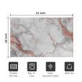 thumbnail image 5 of White Gray Rose Gold Marble Pattern Door Rugs,Washable Non Slip Door Mats Indoor,Decorative Door Mats,Entry Mat Indoor for Entrance,Bedroom,Kitchen,Bathroom,20"x32", 5 of 6