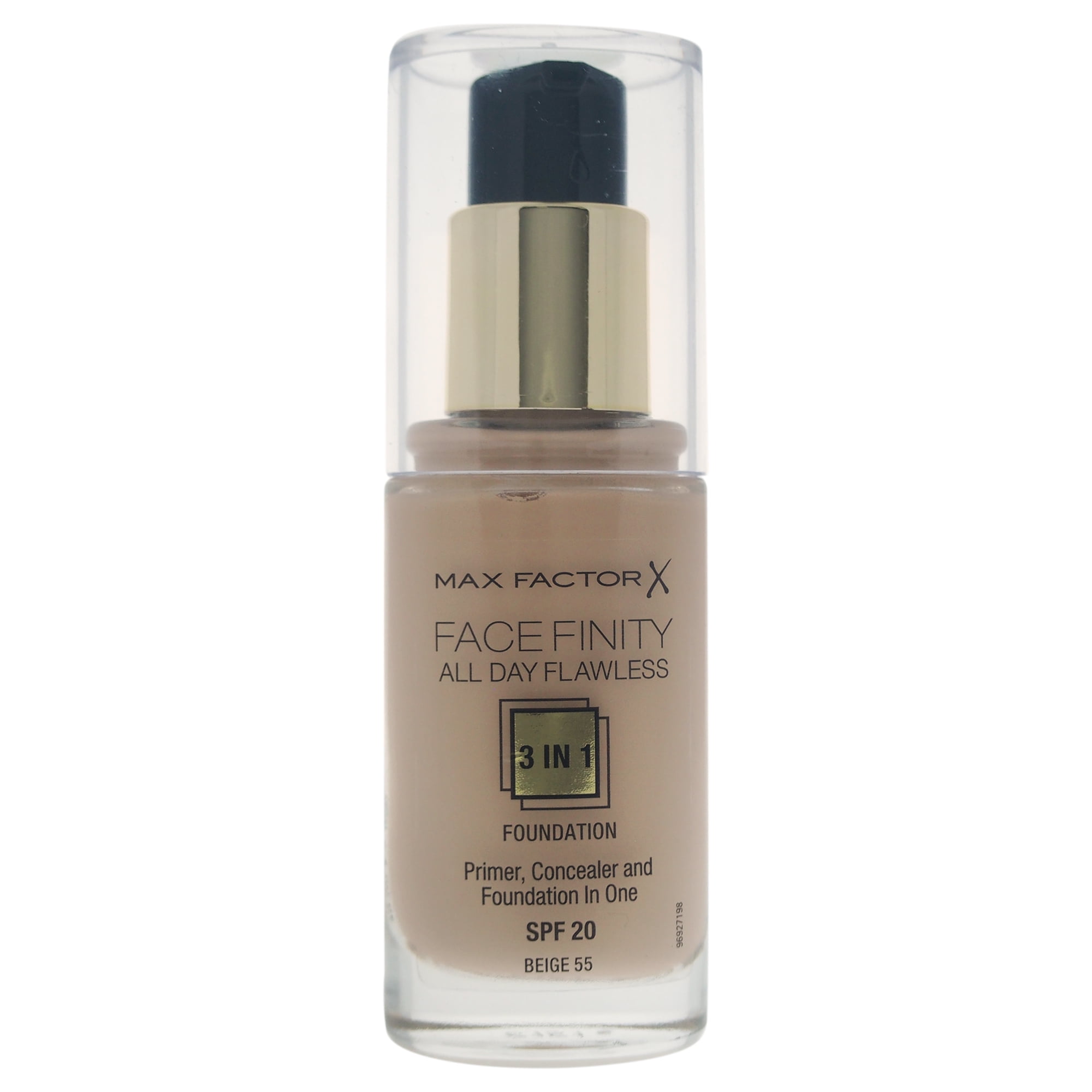 Thespian Tapijt Onze onderneming Facefinity All Day Flawless 3 In 1 Foundation SPF 20 - # 55 Beige by Max  Factor for Women - 30 ml Foundation - Walmart.com
