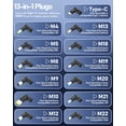 thumbnail image 6 of 100W 90W Universal Laptop Charger with USB-C, Compatible with Lenovo, HP, ASUS, Dell, MSI, Acer, Toshiba, Gateway, Samsung, Chromebook, Vivobook, Ultrabook, ThinkPad, Inspiron Monitor AC Adapter, 6 of 7