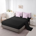 thumbnail image 5 of Homewish Boho Butterfly 7-Piece Twin Bedding Sets,Rustic Flower Bedding Comforter Set,Pink Purple Sheet Sets For Girls Kids,Luxury Bedroom Decor Reversible, 5 of 8