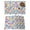 Pink Blue, variant on Watercolor Flowers Placemats Set of 8, Spring Floral Daisy Plants Country Beige Placemats for Dining Table, Place Mats for Kitchen Tabletop, Waterproof Wipeable Dining Table Mats Set