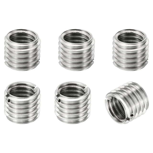 Unique Bargains Adaptateurs de Filetage Manchon Réducteur Écrou 6 Pcs M12x1.75 Mâle à M10x1.5 Femelle Écrou de Réparation 10mm
