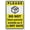 Warning Sign 3, variant on Metal Placards Entrance Entry Arrow 8"x12", Acrylic Safety Warning Sign, Indoor Outdoor Use for Home Business Office Facility Entrance Property