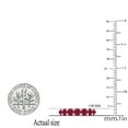 thumbnail image 3 of Dazzlingrock Collection Round Ruby Anniversary Wedding Band for Women in 18K Rose Gold, Size 9, 3 of 4