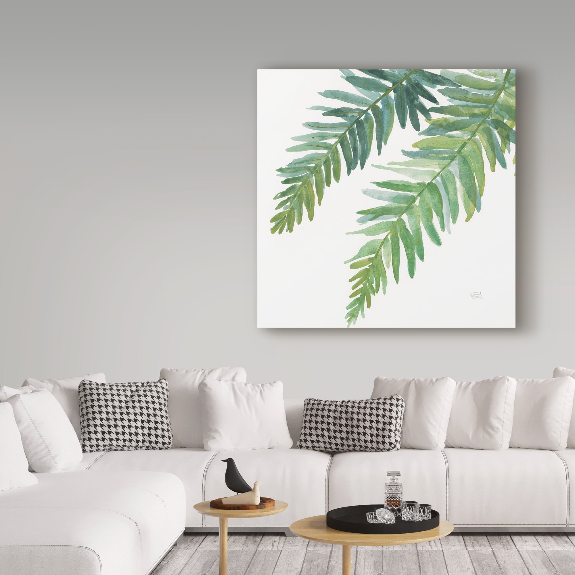 Trademark Fine Art 'Ferns Square I' Canvas Art by Chris Paschke