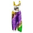 thumbnail image 2 of DDAPJ pyju 2024 Mardi Gras Jumpsuits for Women Funny Mask Graphic Bib Overalls Sleeveless Spaghetti Straps Wide Leg Rompers New Orleans Carnival Party Jumpsuit with Pockets Multicolor XL, 2 of 5