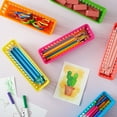 thumbnail image 4 of Juvale Plastic Pencil Holder for Classroom - 12-Pack, Multicolor, Slim Rectangular for Classroom Organization & Teacher Supplies, 4 of 10