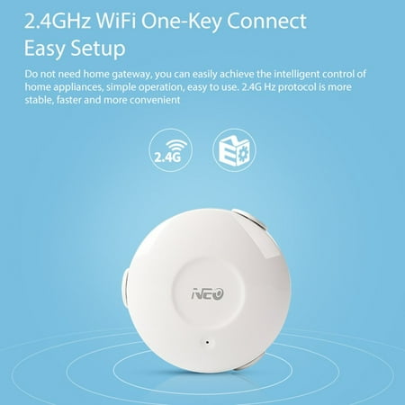 sensor operated detector notification alarm leak flood wifi hub automatic smart app system nas water