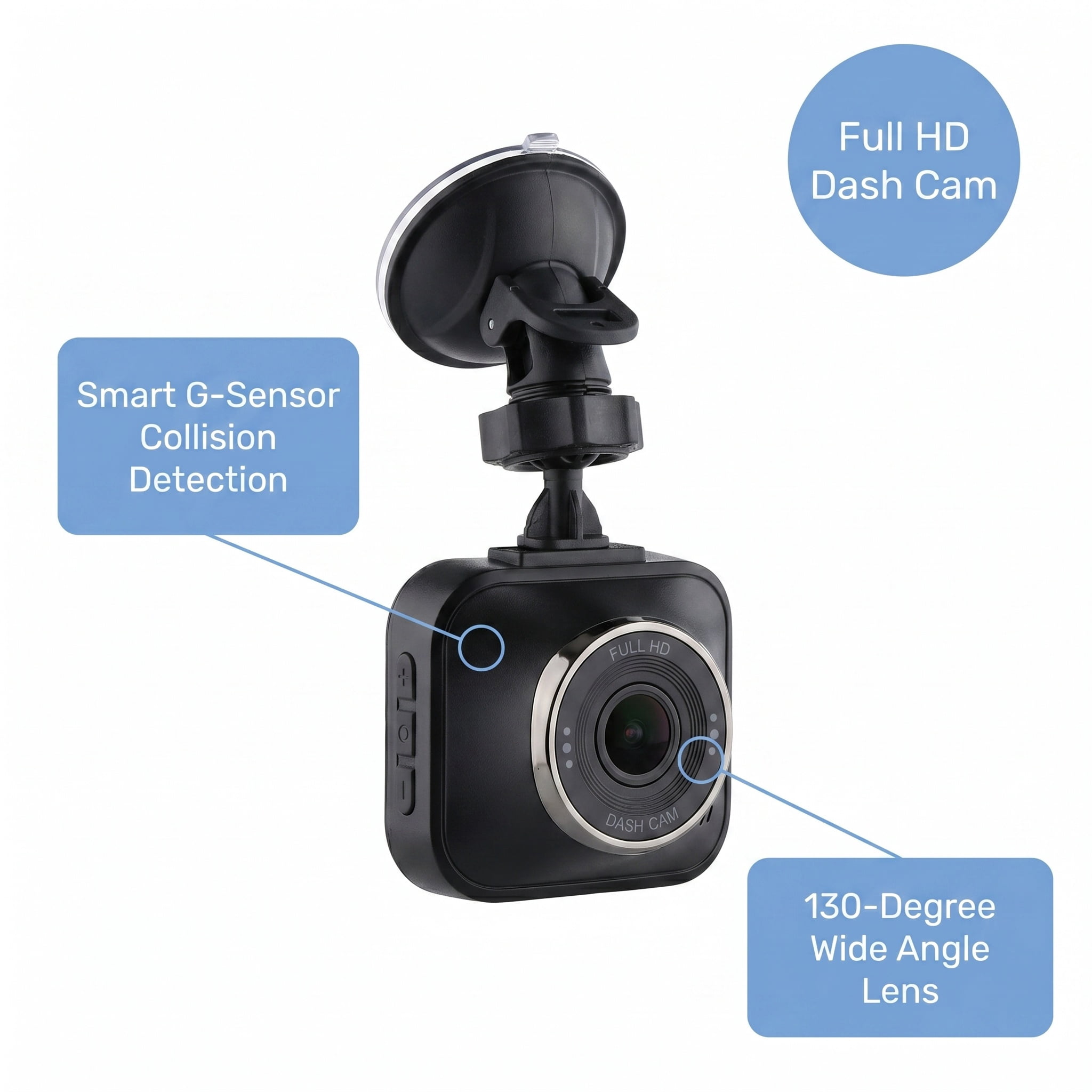 onn Full HD 1080p Dash Cam
